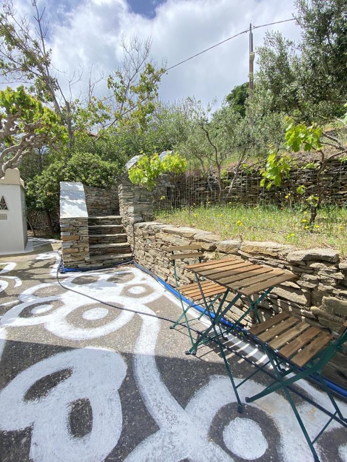 Andros Vineyard House With Sea View Apartman Sineti Kültér fotó