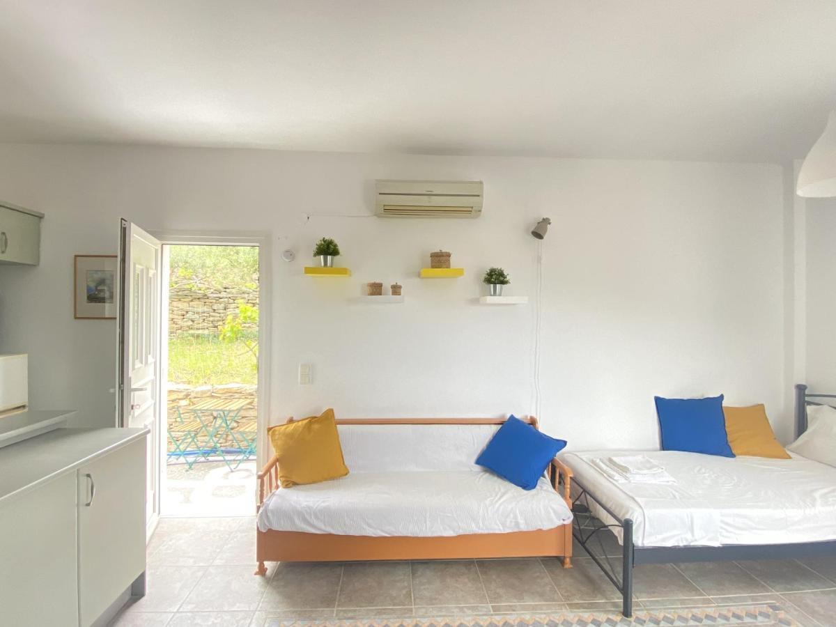 Andros Vineyard House With Sea View Apartman Sineti Kültér fotó